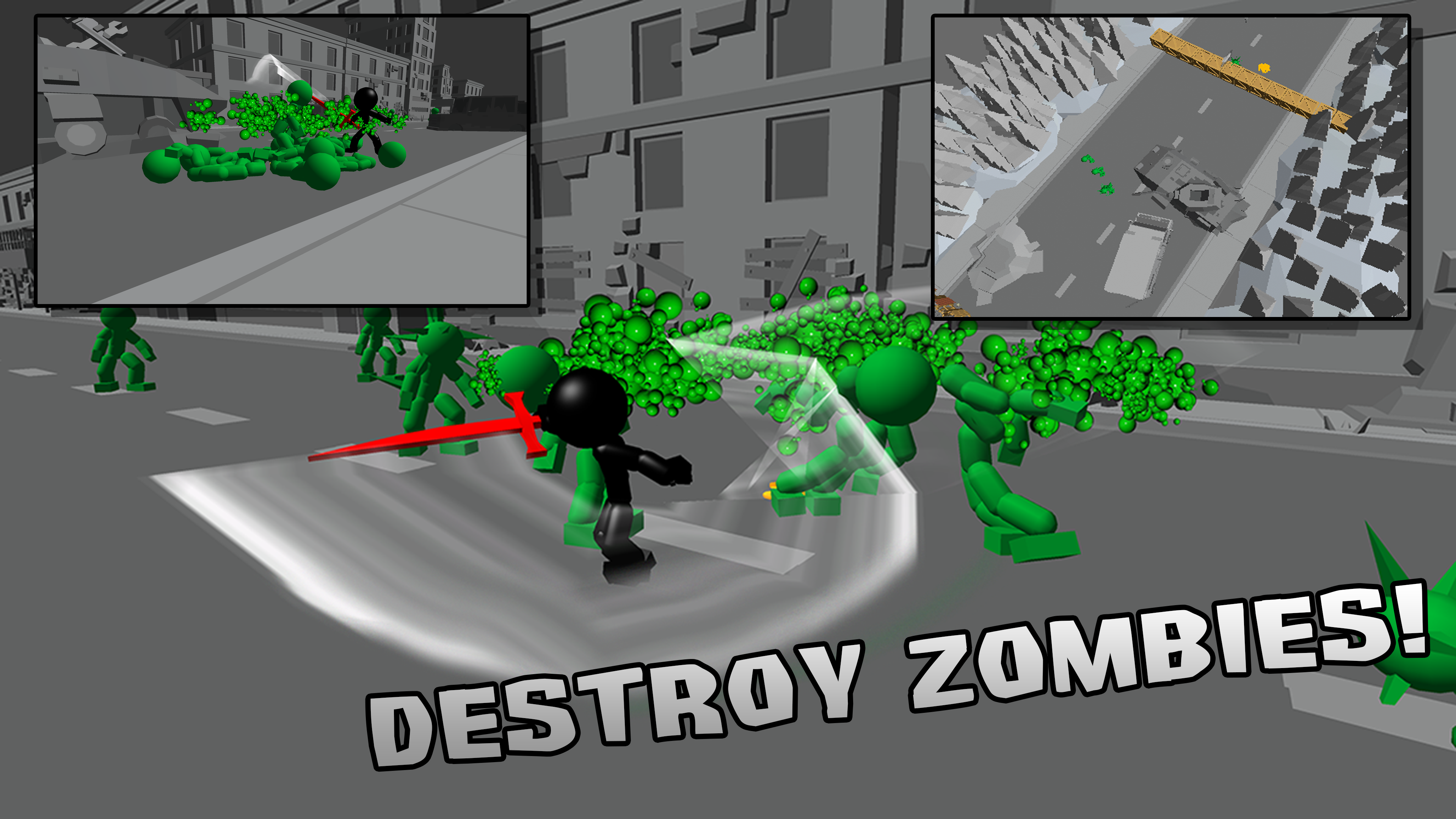 Stickman Killing Zombie 3D遊戲截圖