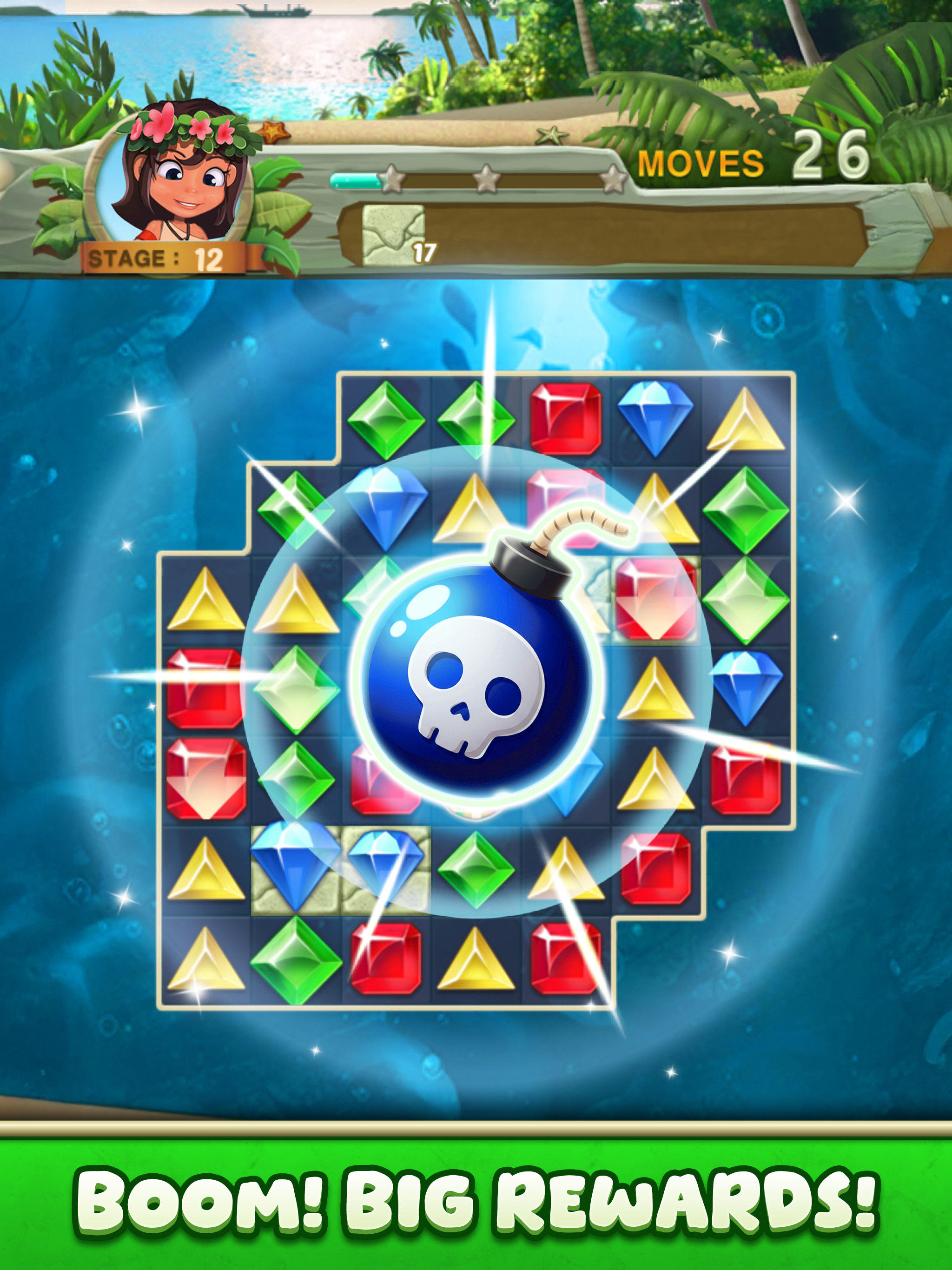 Paradise Jewel: Match 3 Puzzle Game Screenshot