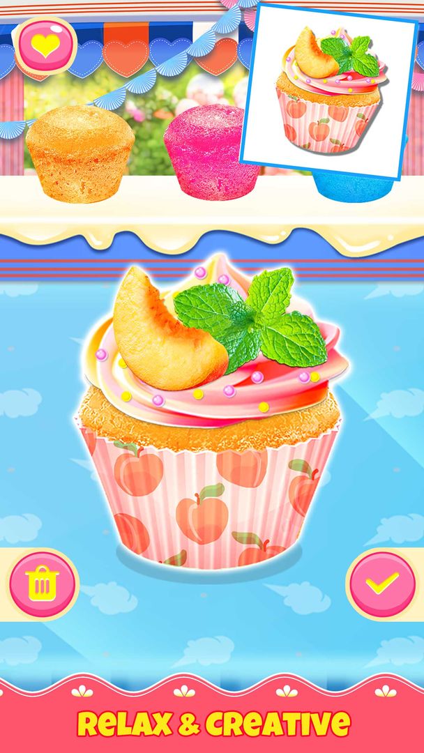 Cupcake Games Food Cooking ภาพหน้าจอเกม