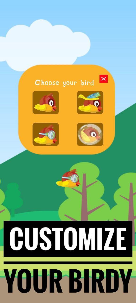 Screenshot of Flappy birdy