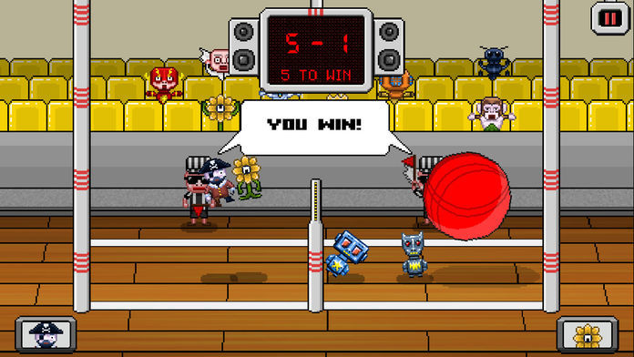 Pixel Volley screenshot game