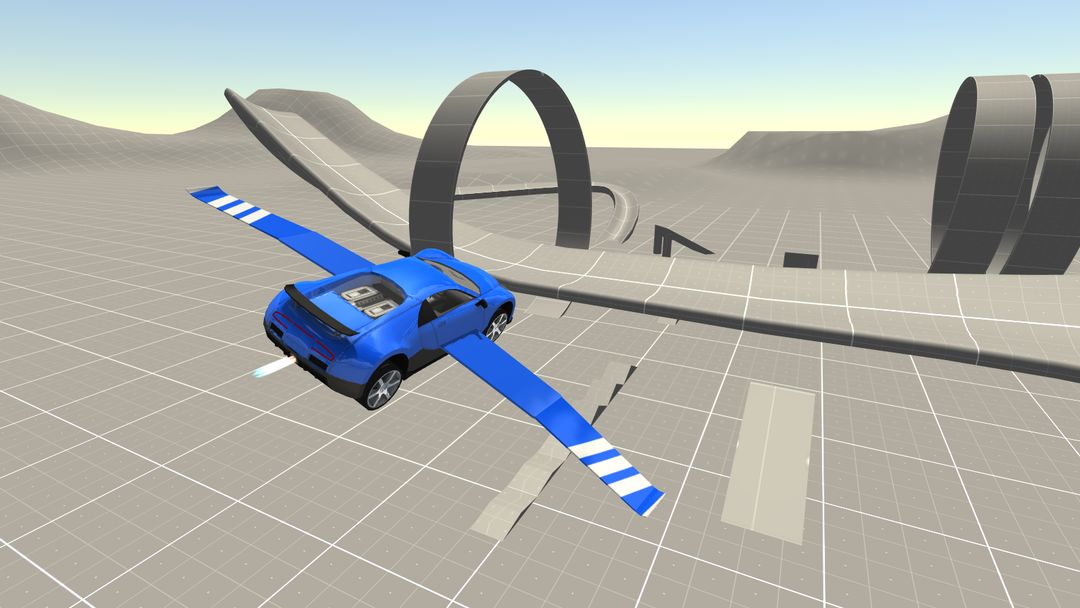 Flying SuperSport Car Sim 3D 게임 스크린 샷