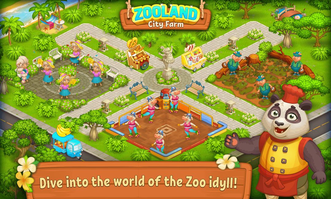 Farm Zoo Happy Day in Pet City ภาพหน้าจอเกม