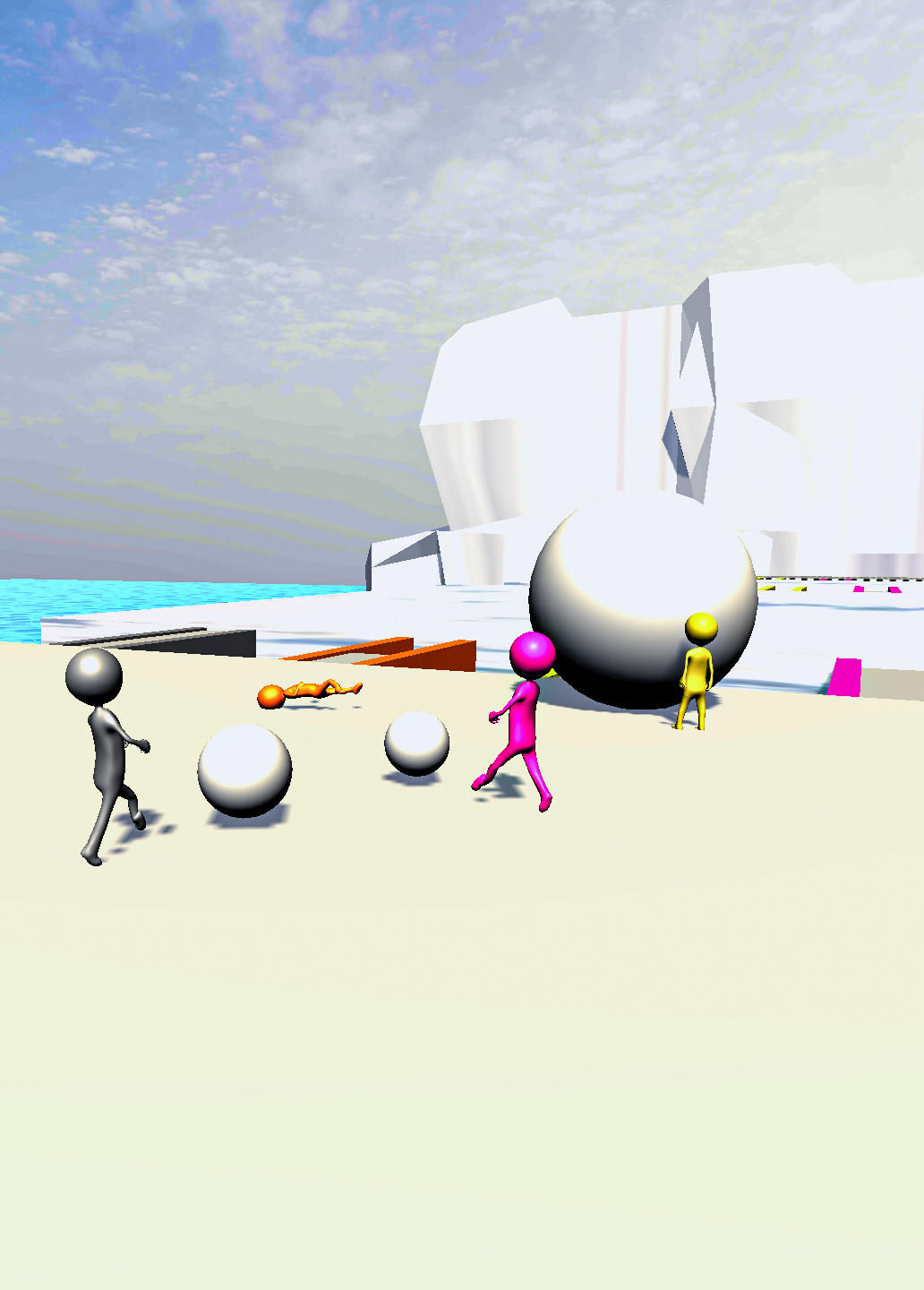 Snowman Run: Snow Race Games Game Screenshot