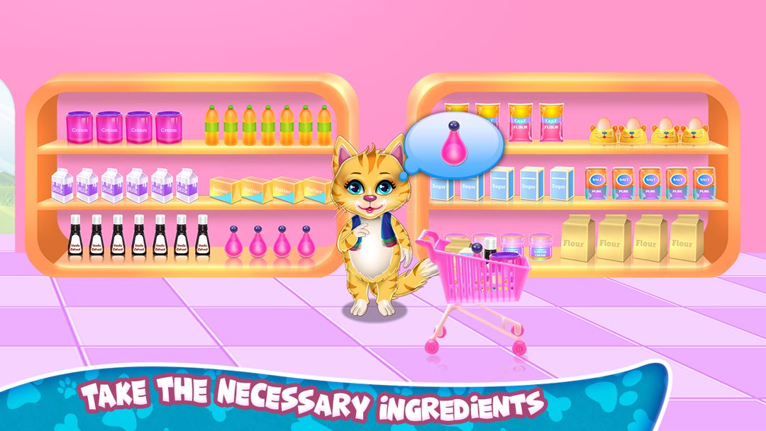 Screenshot of Sweet Rainbow Kitty Cookies