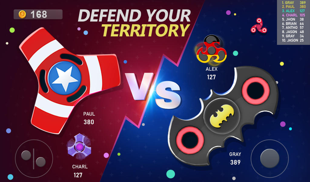 Realtime Fidget Spinner Games Game Screenshot