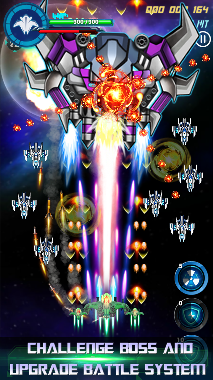 Galaxy Shooter Sky Invaders Game Screenshot
