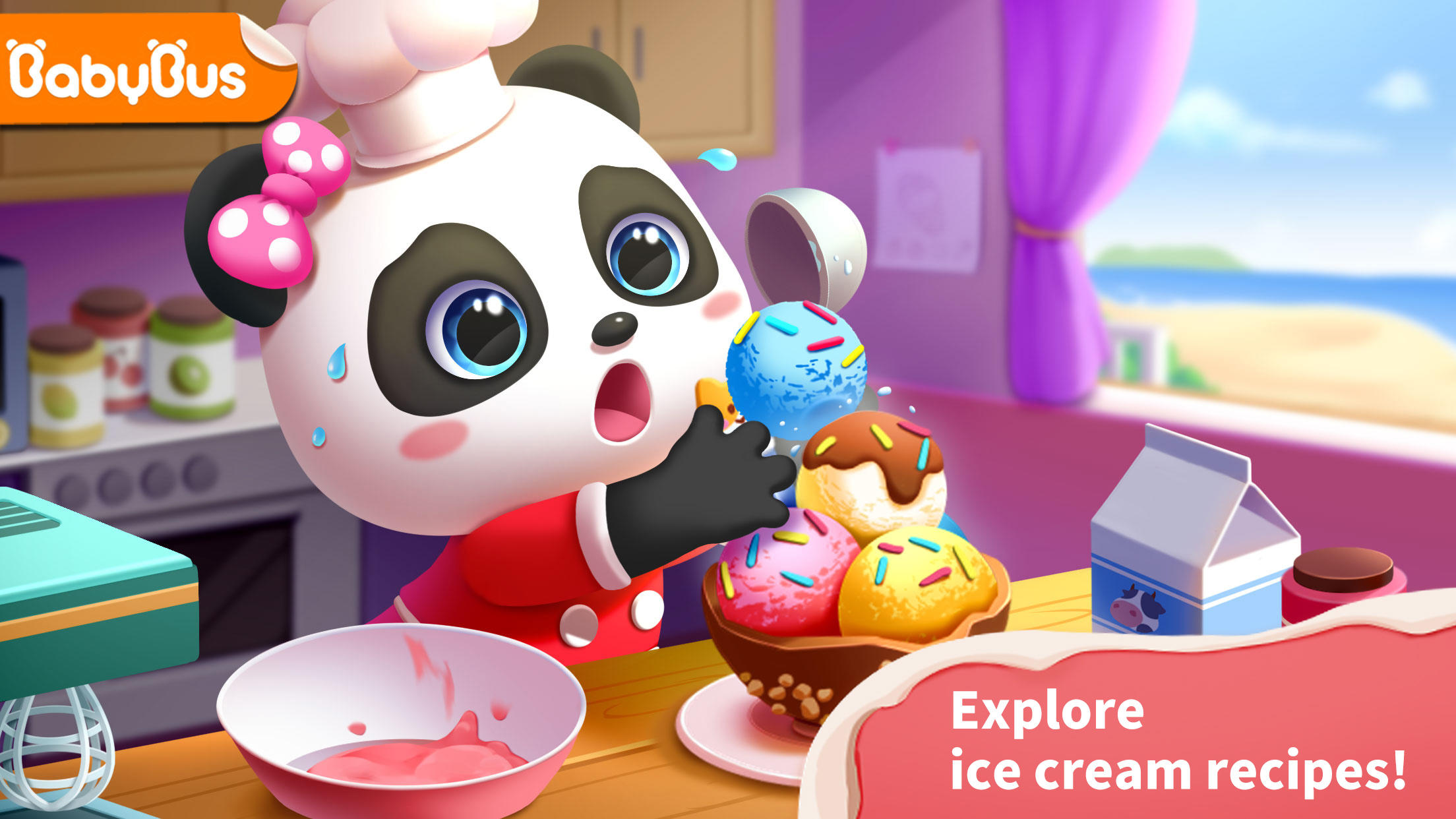 Baby Panda’s Ice Cream Shop Game Screenshot