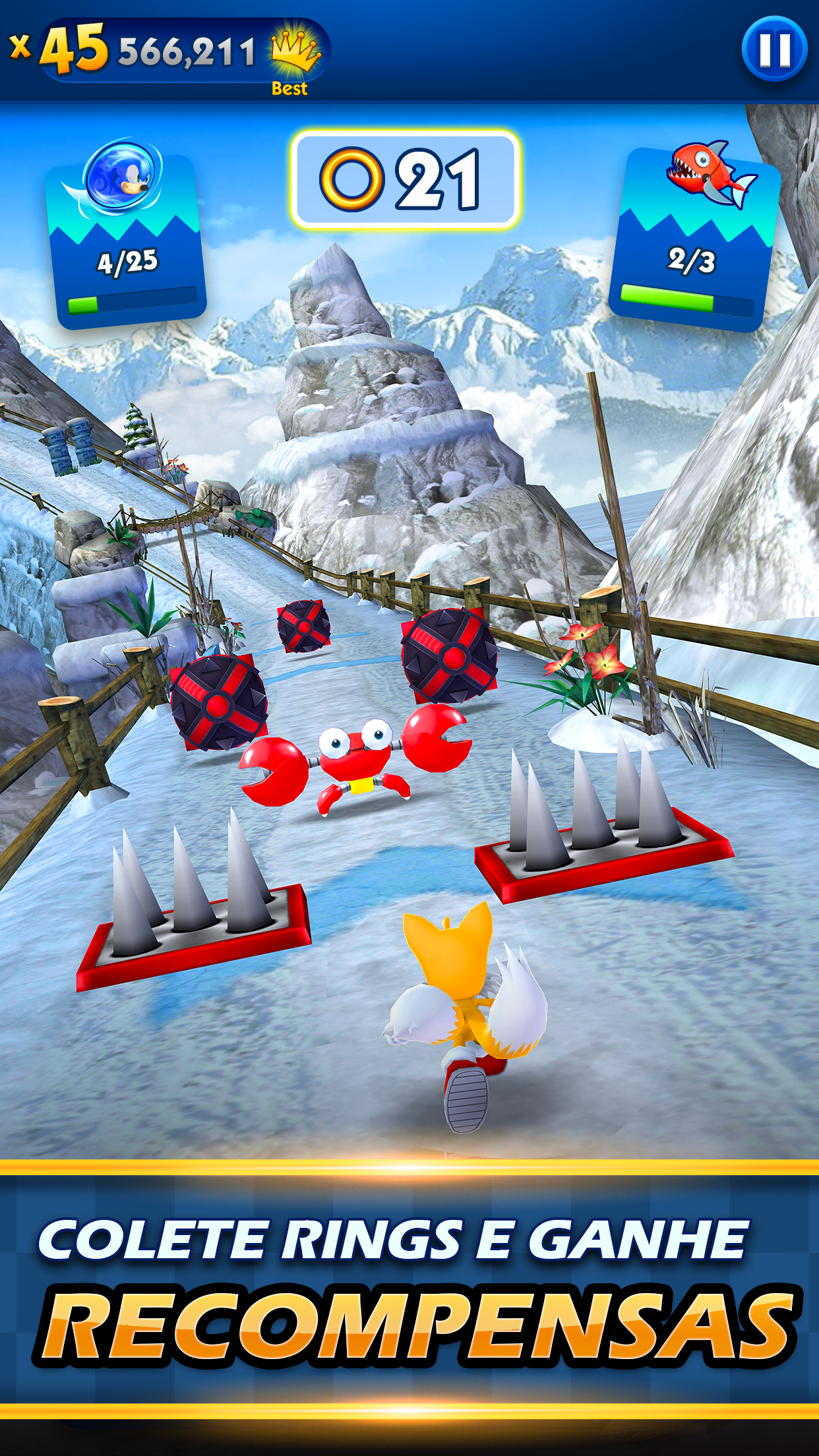 Captura de Tela do Jogo Sonic Dash: Endless Rush