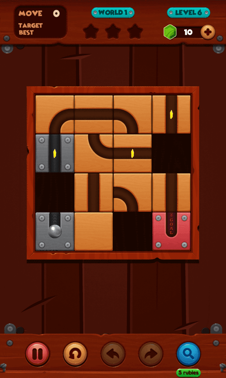 Unroll Ball Game - Unblock Game Screenshot