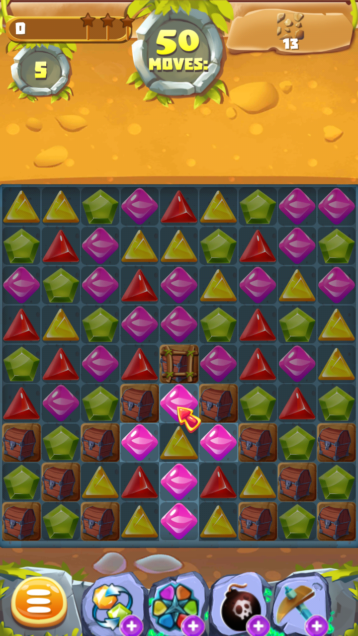 해적 보물 열대 폭발 게임 스크린샷