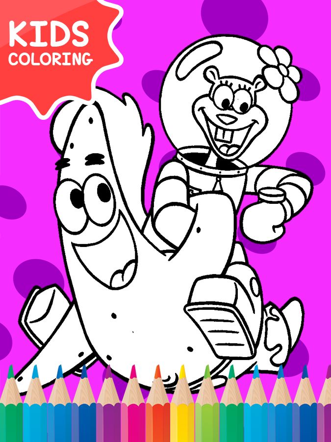 Screenshot of Coloring Game for SpongeBobby