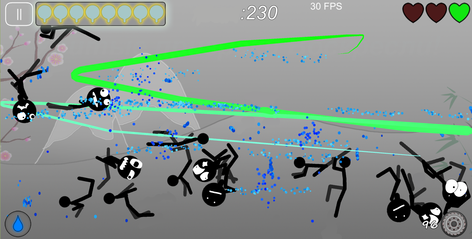 Stickman Ninja Slice Game Screenshot