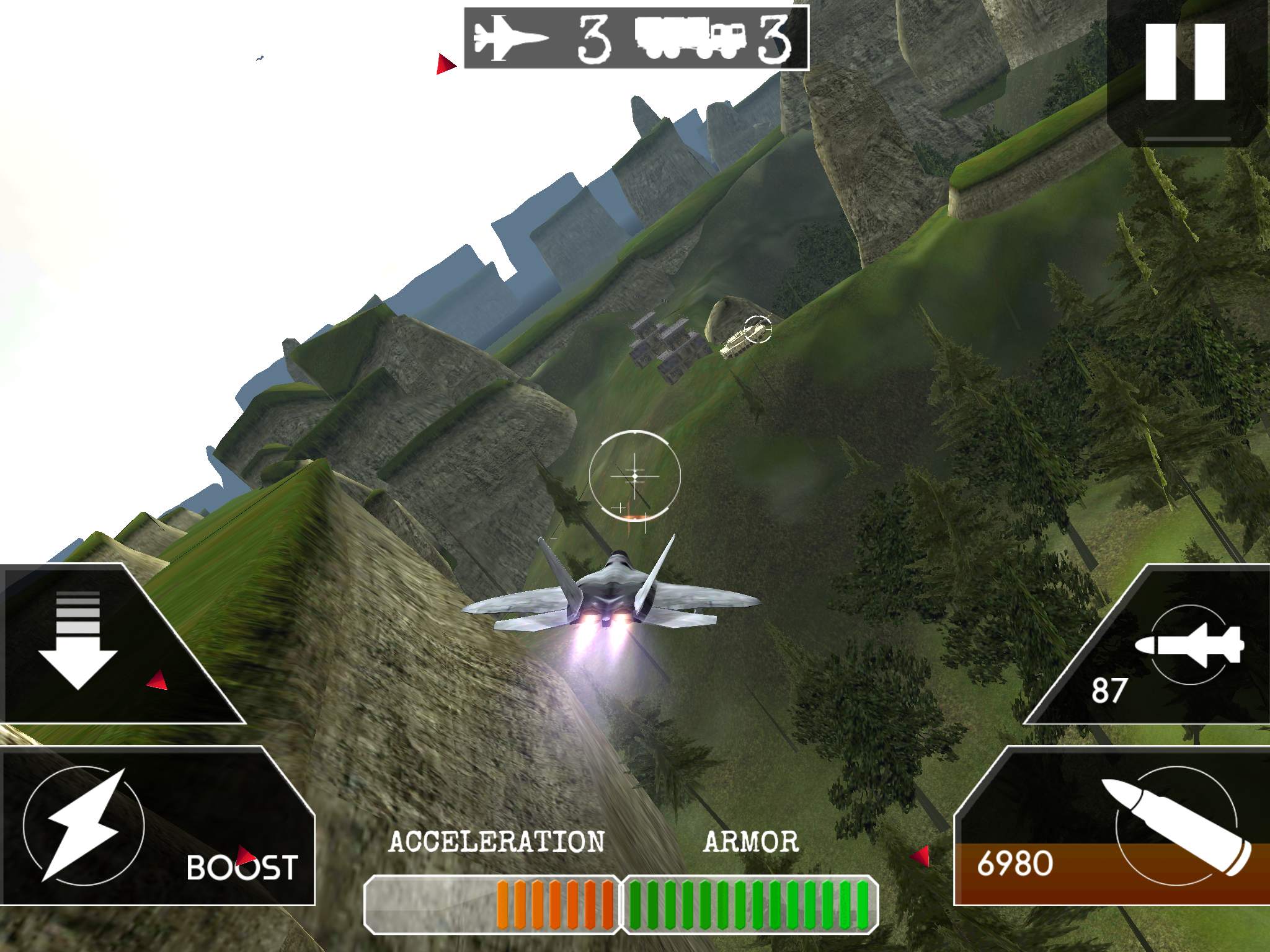 Airplane Flight Battle 3D Game Screenshot