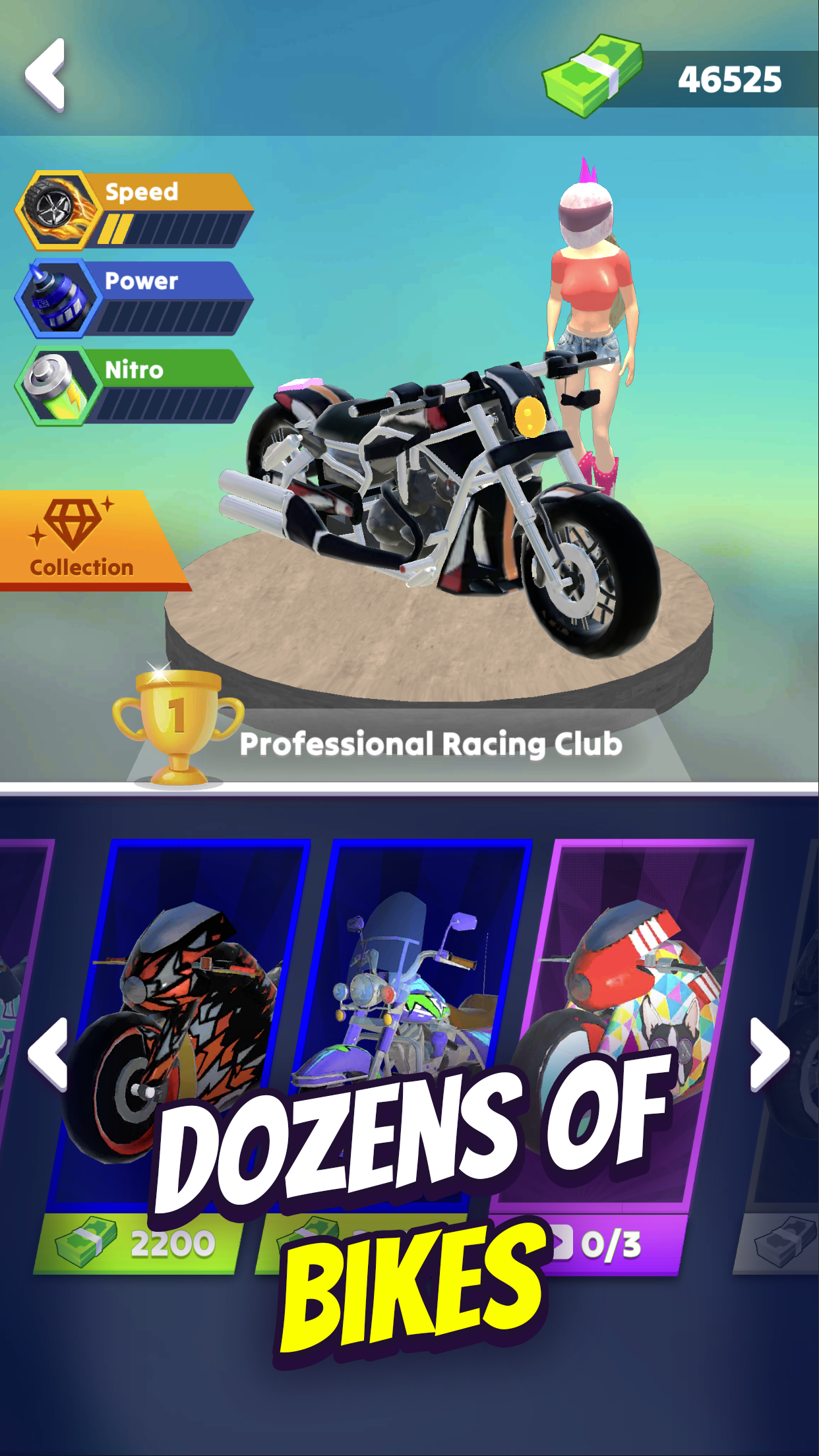 Cuplikan Layar Game Wild Wheels: Bike Racing