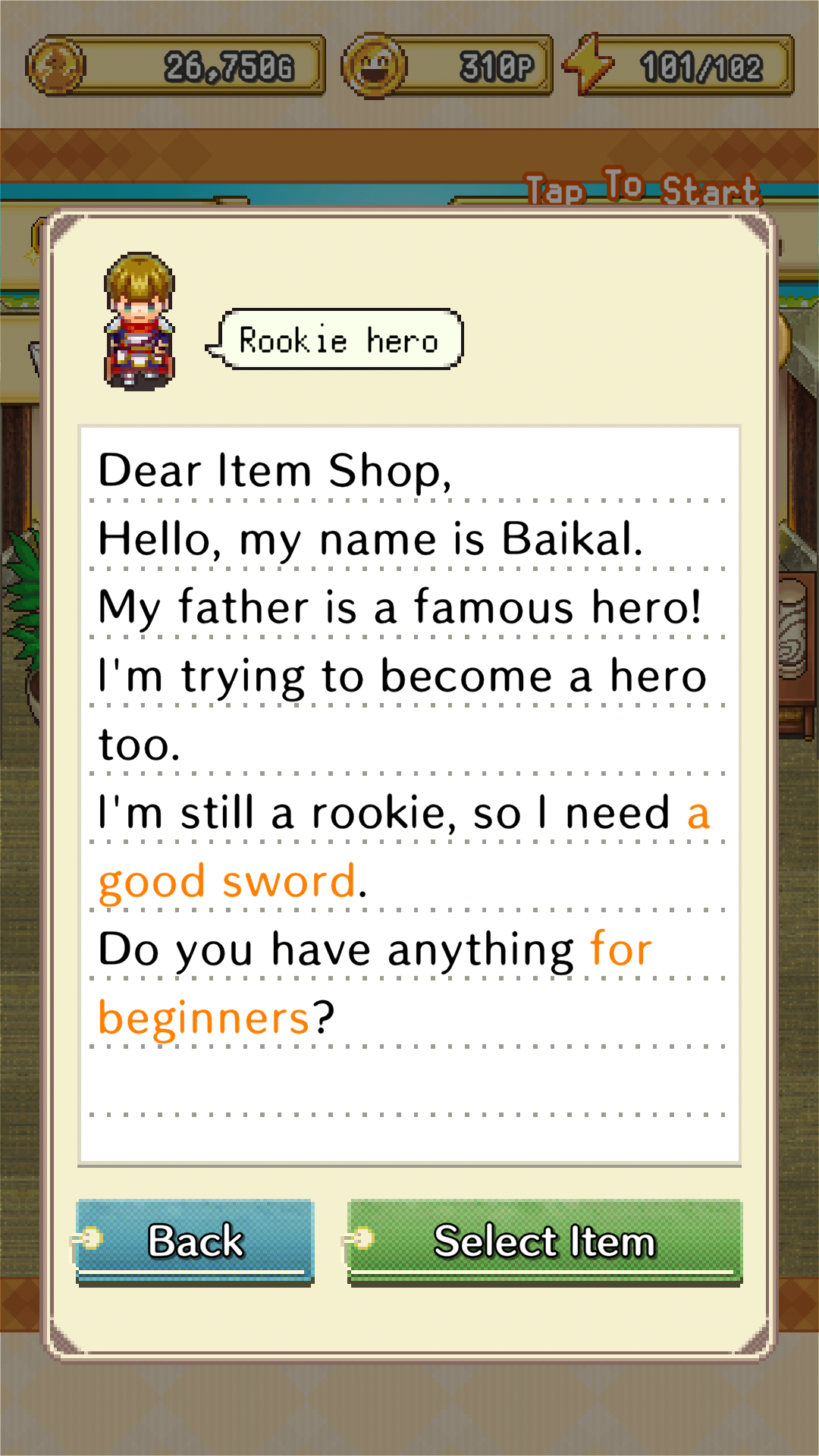 Kingdom's Item Shop: Idle Game Game Screenshot