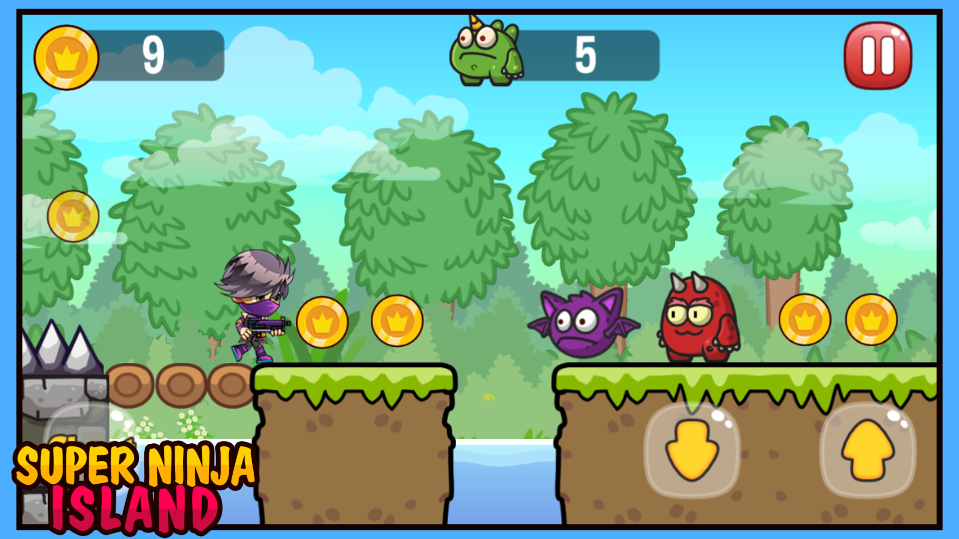 Super Ninja Island Game Screenshot