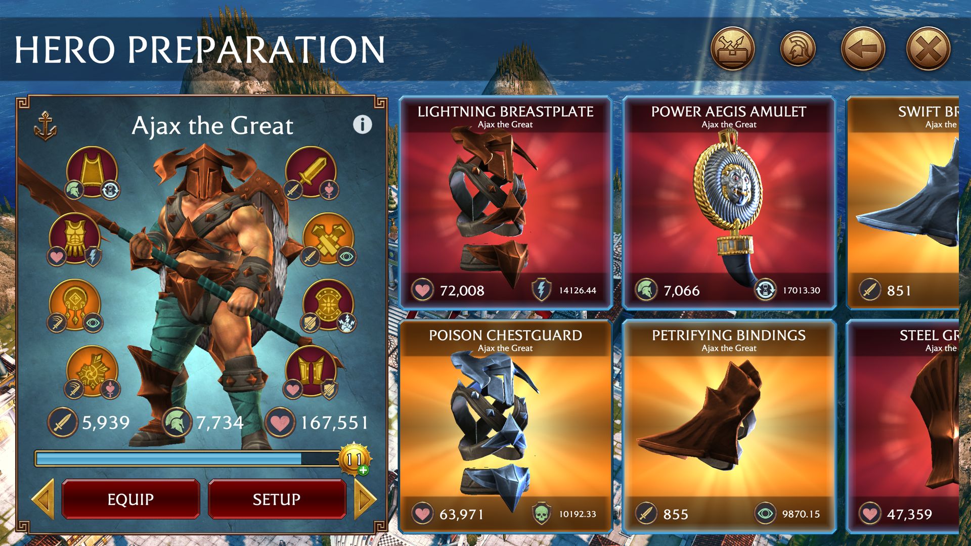 Screenshot of Olympus Rising: Tower Defense and Greek Gods