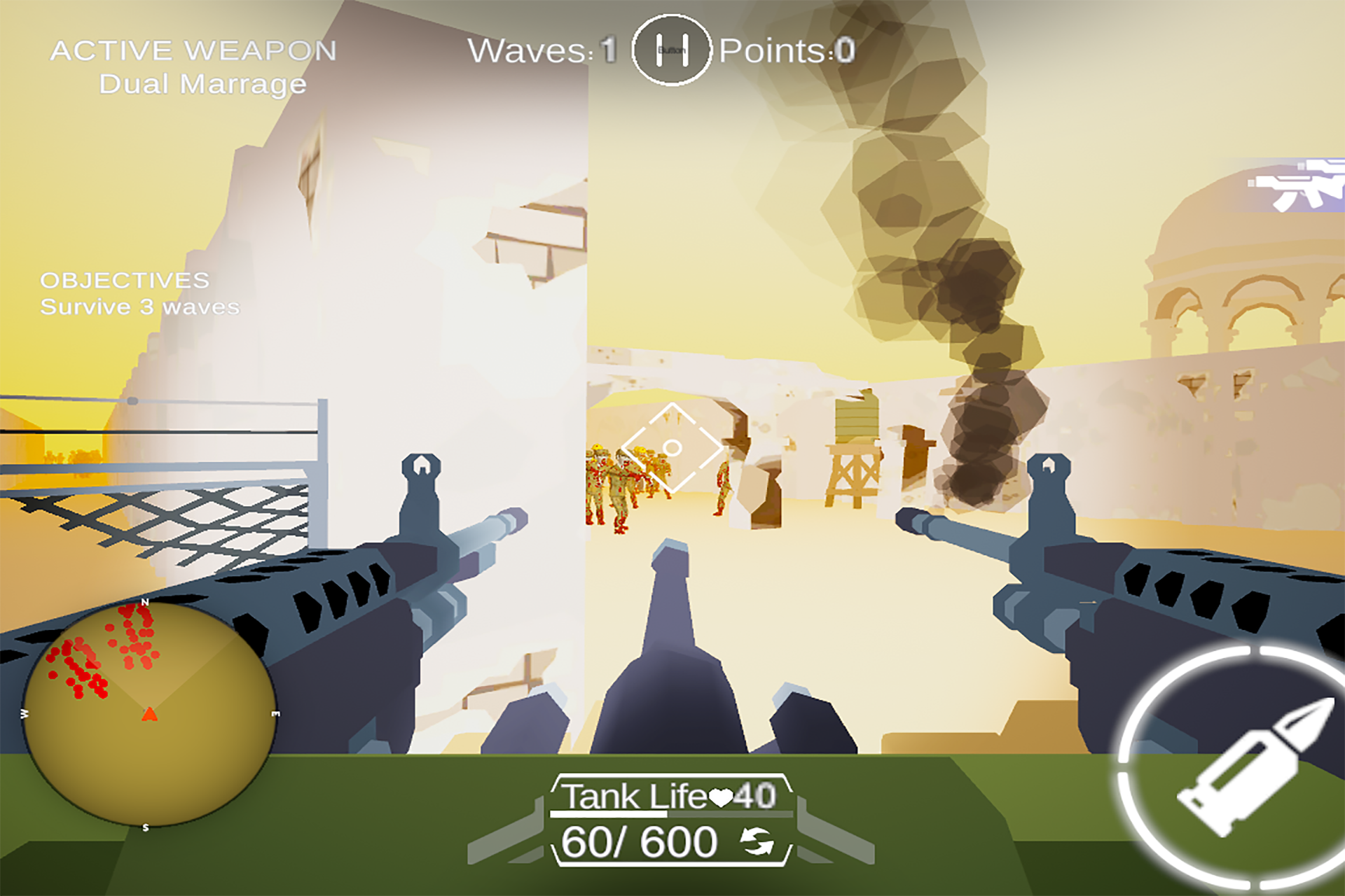 AAA Tank Vs Zombies ภาพหน้าจอเกม