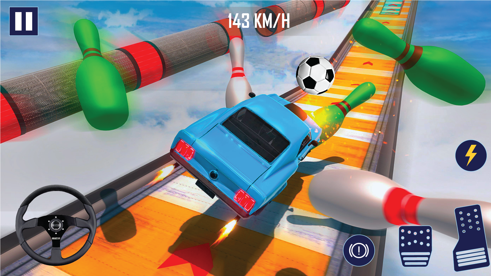 Cuplikan Layar Game Car Racing Extreme: Mega Ramps