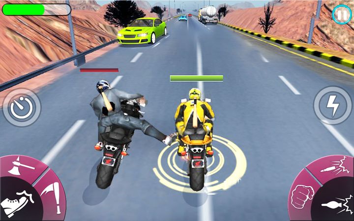 Screenshot 1 of New Bike Attack Race - Bike Tricky Stunt Riding 1.2.1
