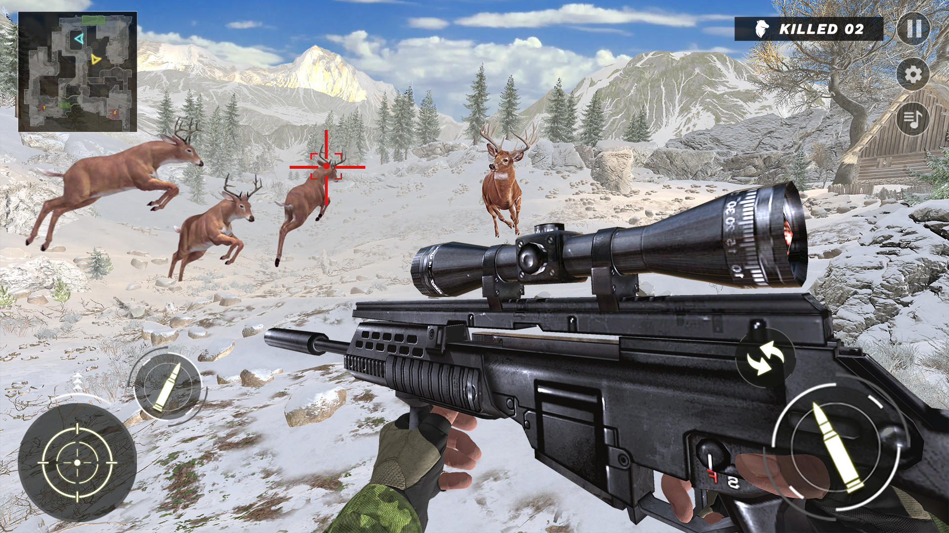 Wild Deer Hunting Simulator 3D ภาพหน้าจอเกม