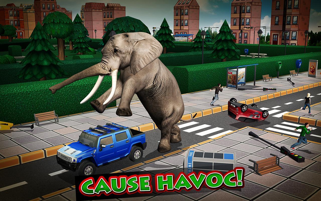 Ultimate Elephant Rampage 3D Game Screenshot