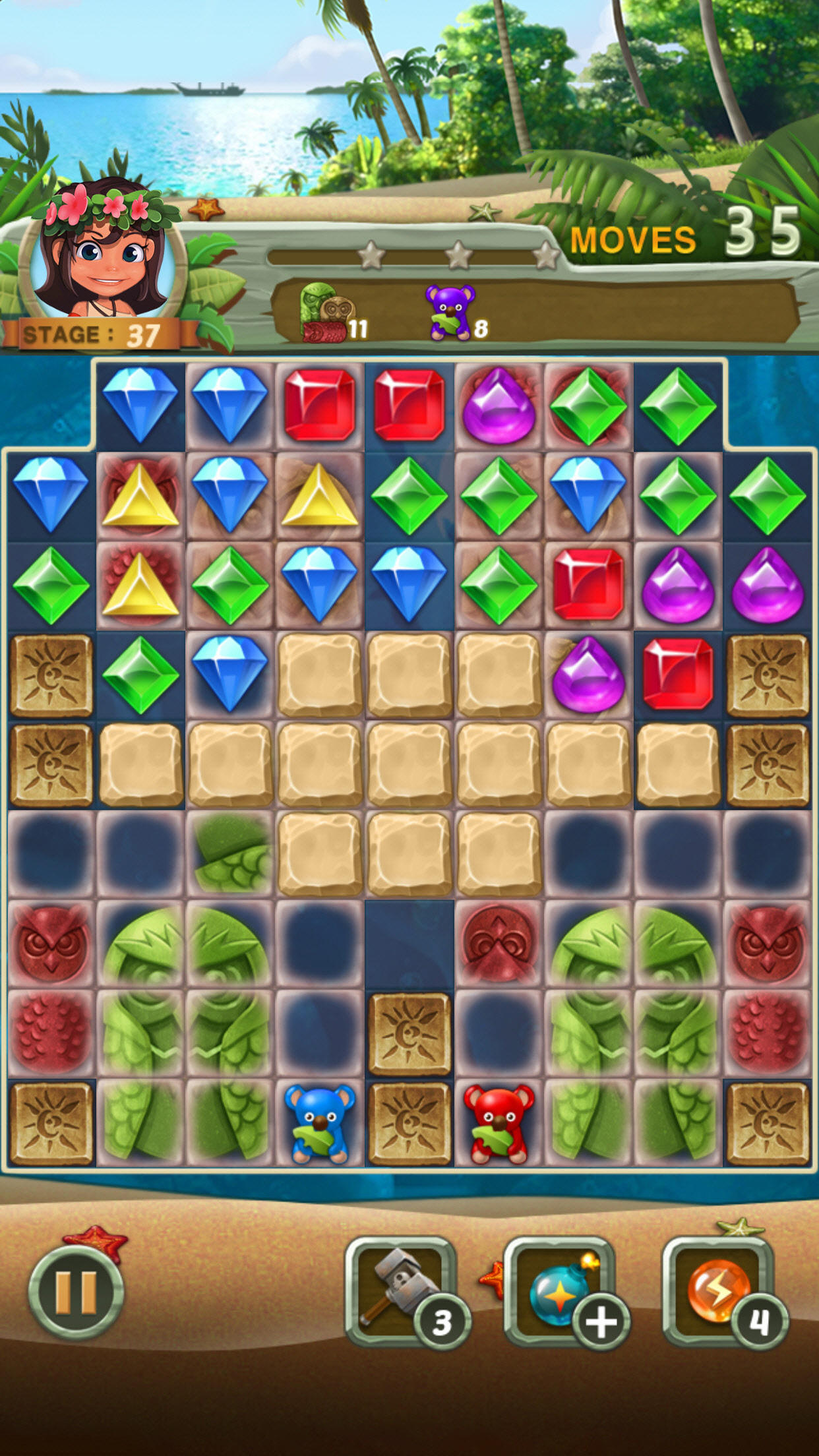 Paradise Jewel: Match 3 Puzzle Game Screenshot