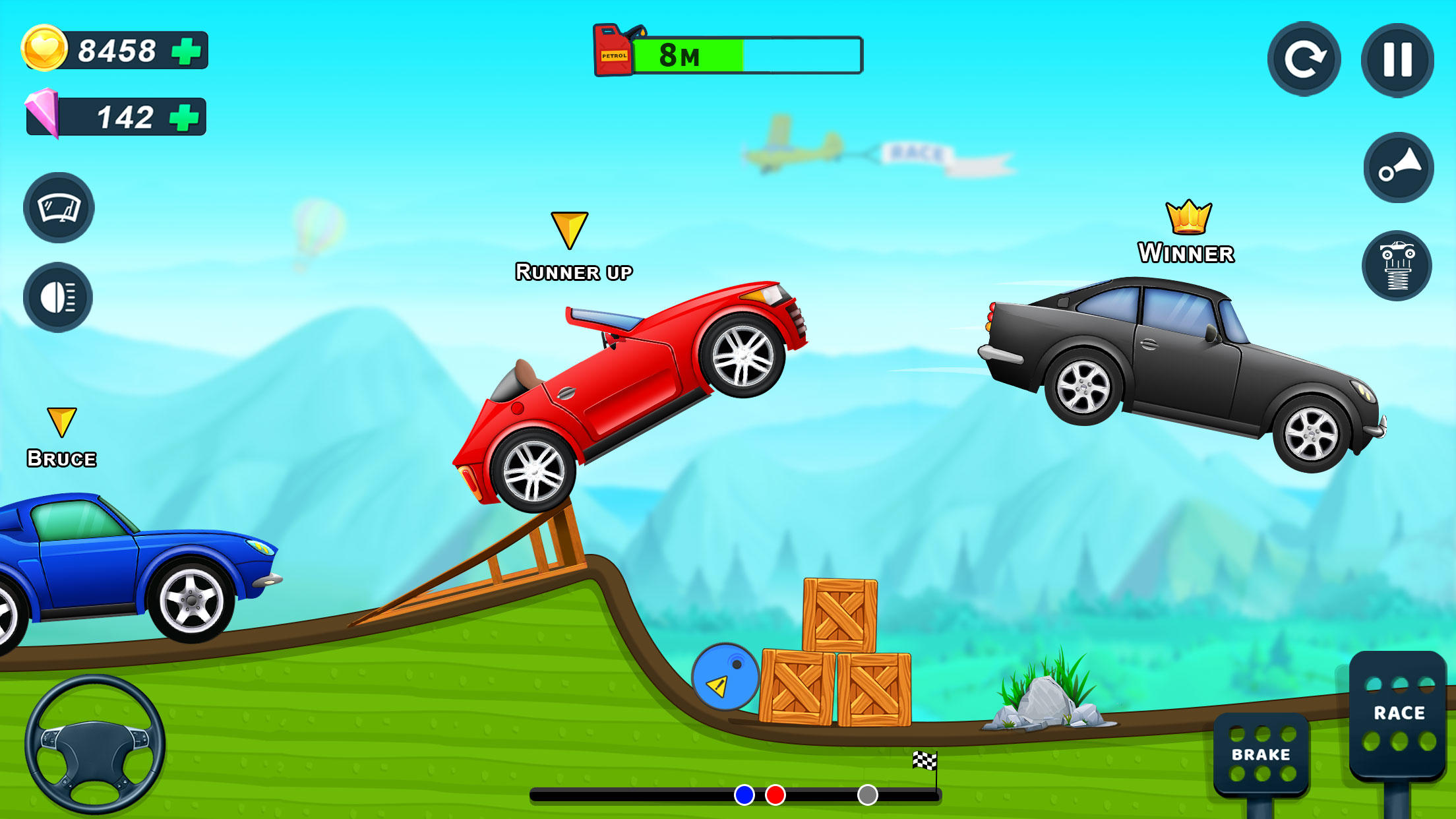 Скриншот игры Hill Racing Car Game For Boys