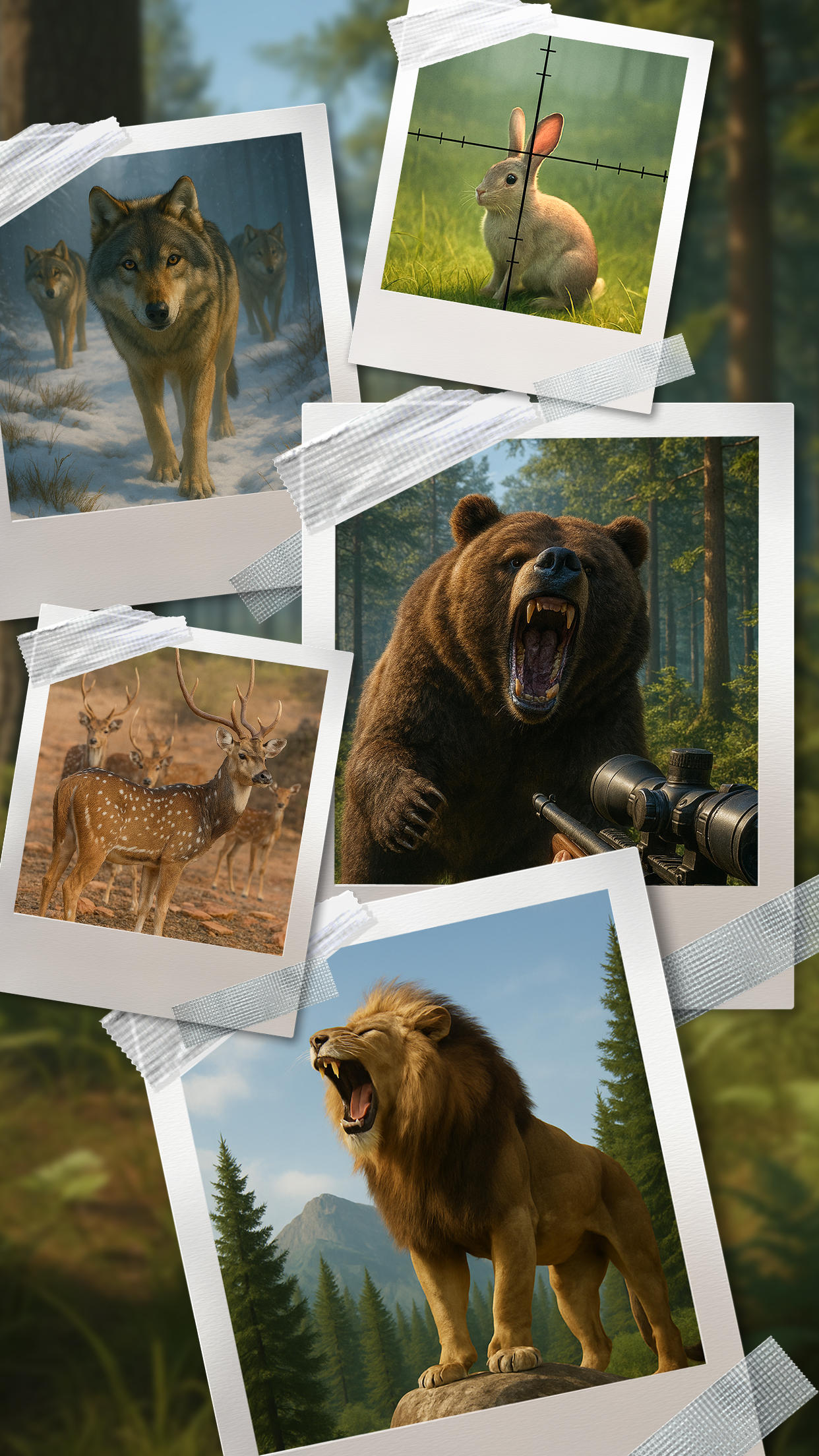 Sniper Forest Hunting Sim 3D Game Screenshot