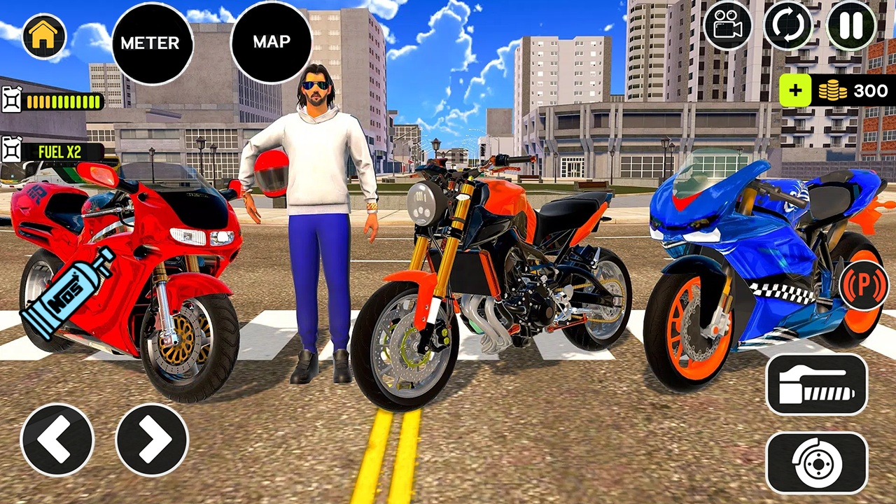 Captura de Tela do Jogo Indian Bike Stunt Simulator