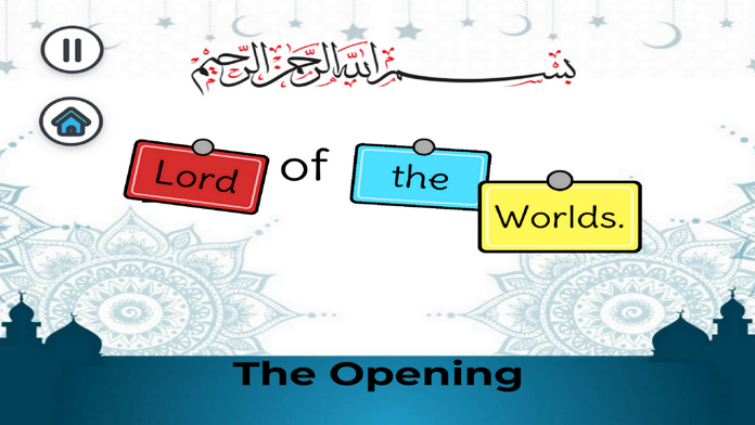 Screenshot of Quran: Order the words
