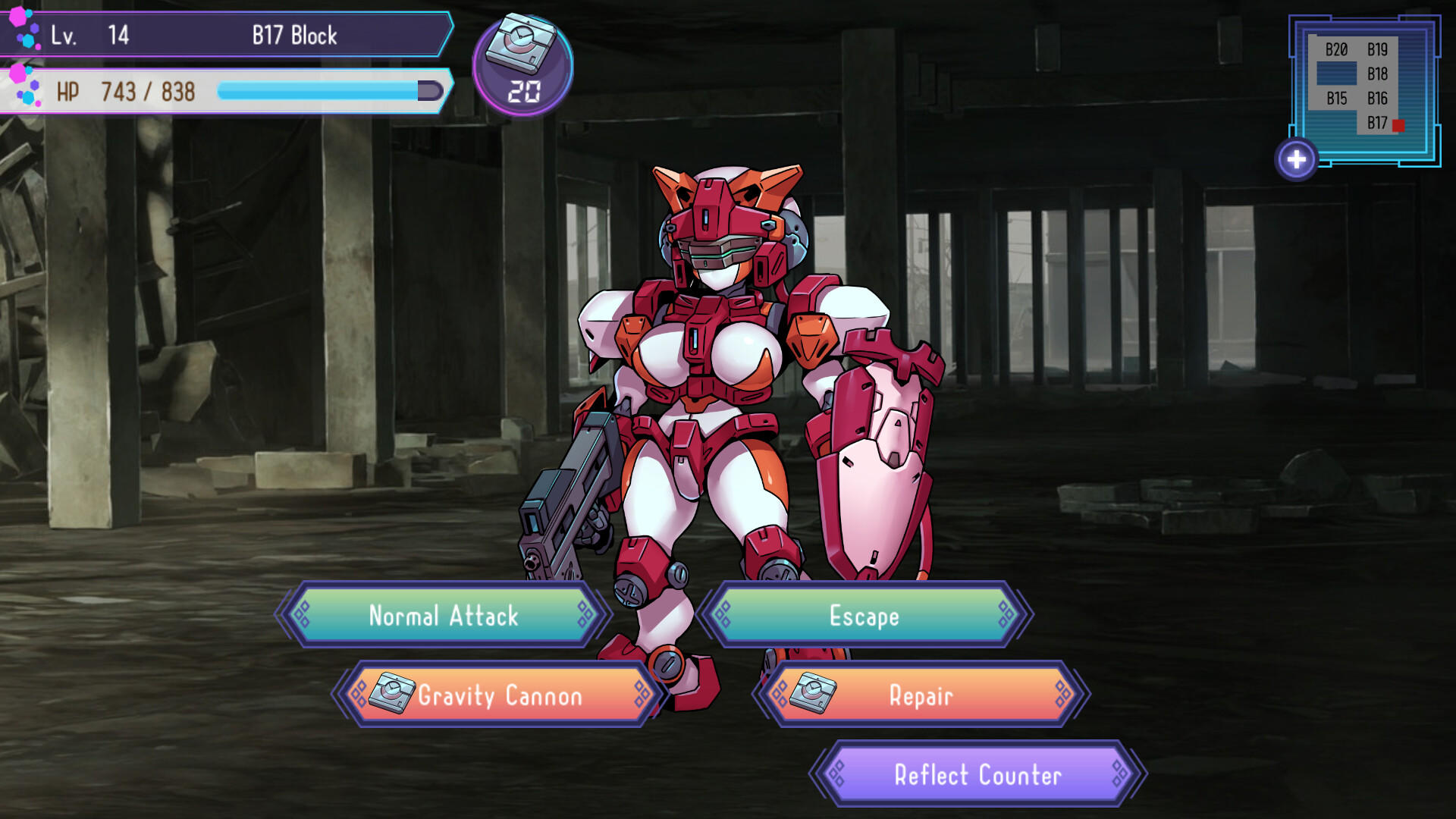 Captura de Tela do Jogo Tale of android after the Apocalypse