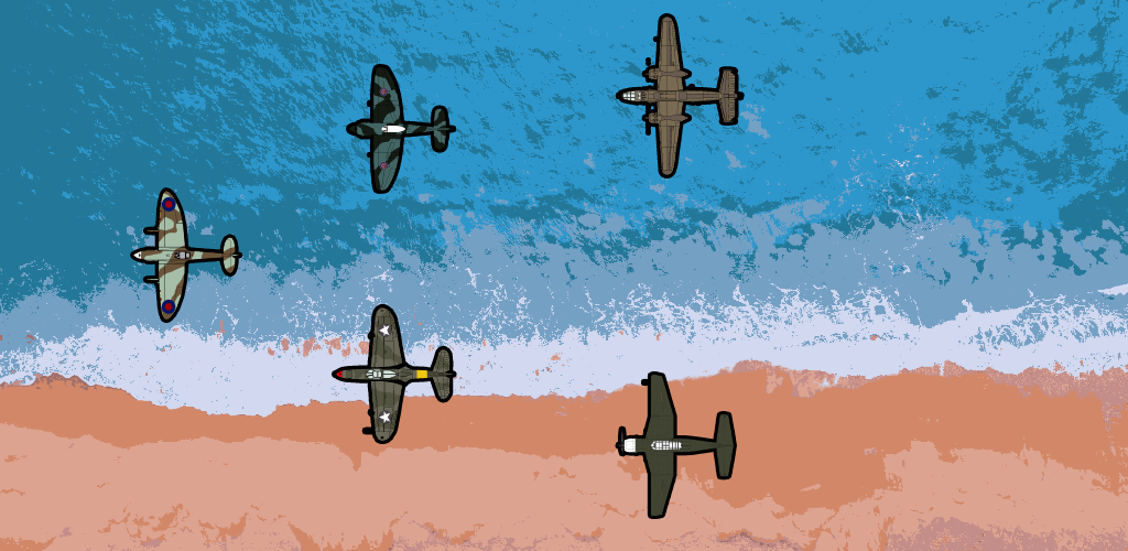 Banner of Flugzeuge aus dem 2. Weltkrieg in der Luft 1.1