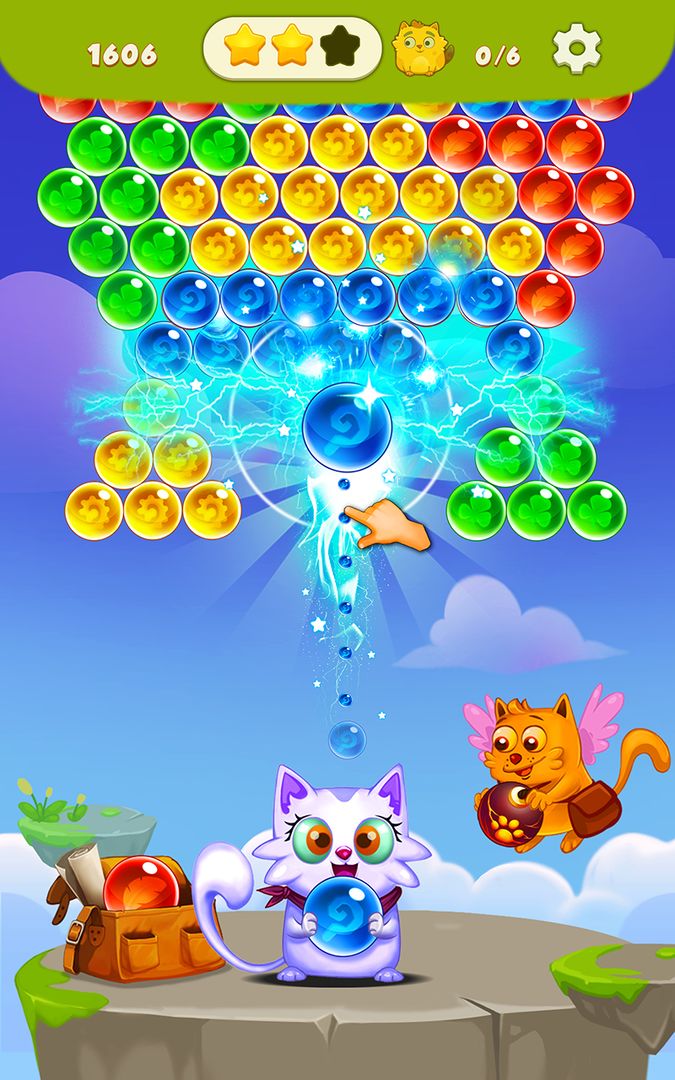 Screenshot of Bubble Shooter: Free Cat Pop Game