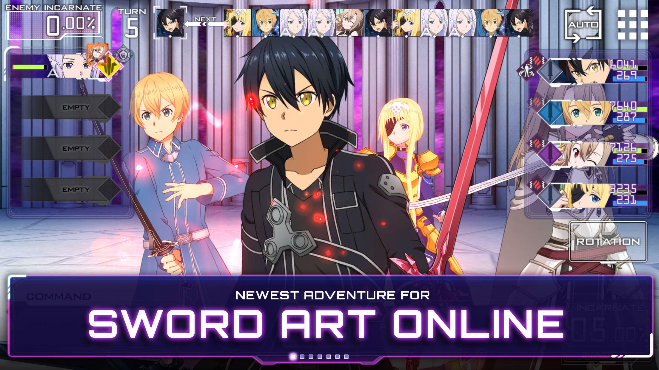 Sword Art Online Unleash Blading Smartphone Game Announces