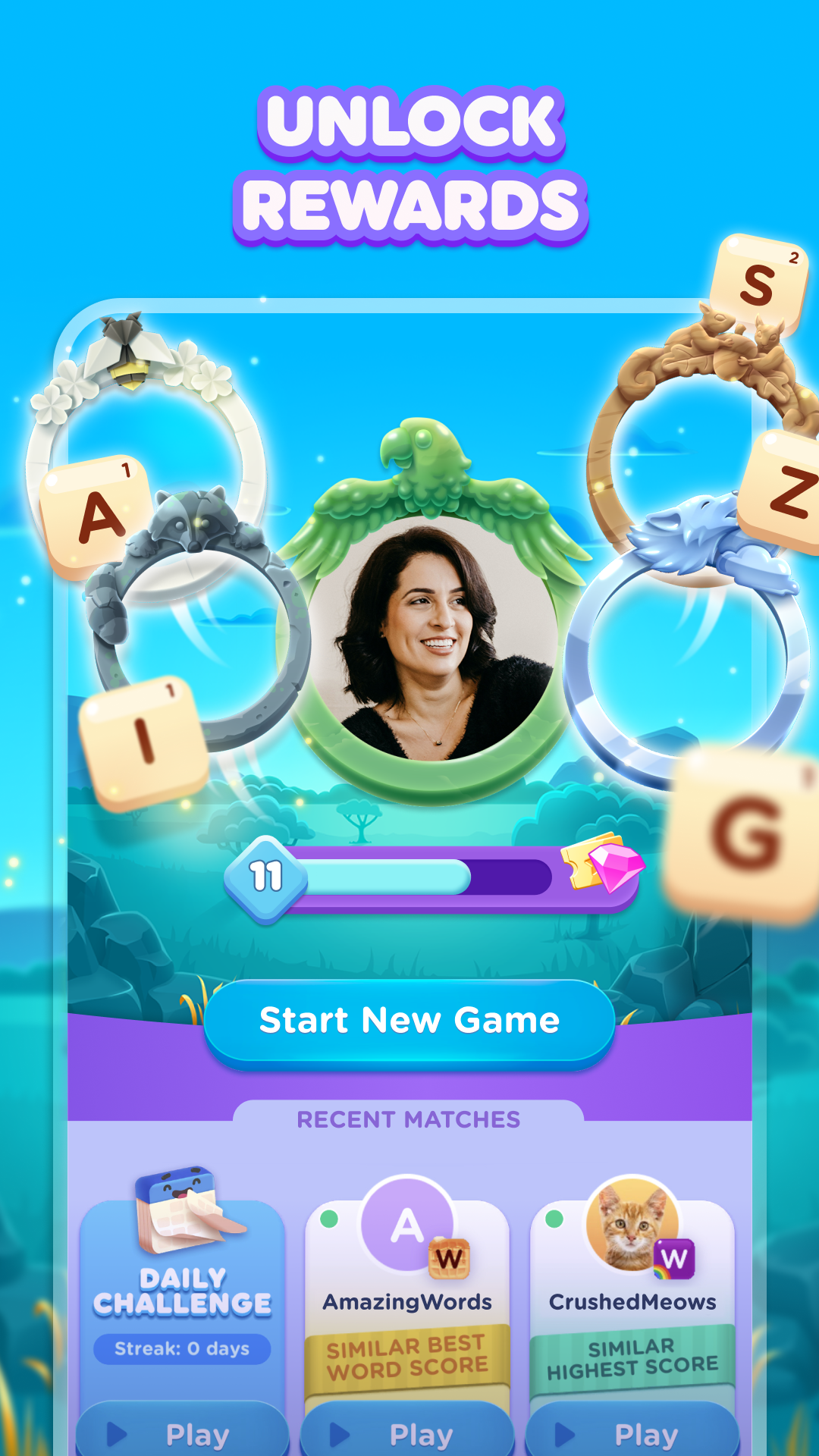 Wordzee! - Puzzle Word Game Game Screenshot
