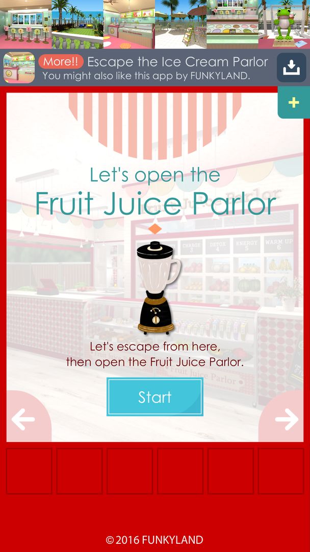 Escape the Fruit Juice Parlor 게임 스크린 샷