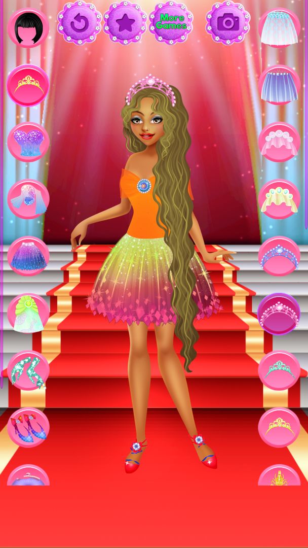 Screenshot of Dress up game for Girls : 6 dressup girls