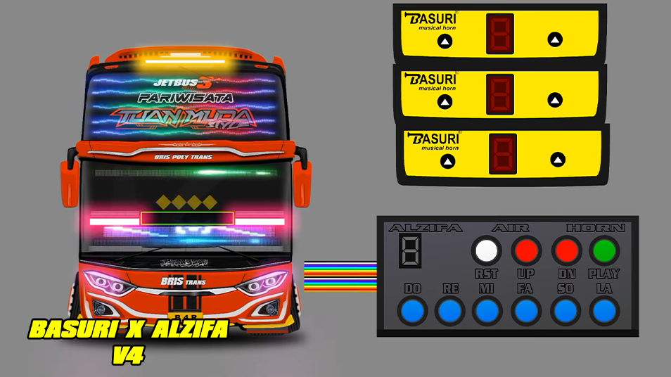 Alzifa X Basuri V4 Telolet ゲームのスクリーンショット