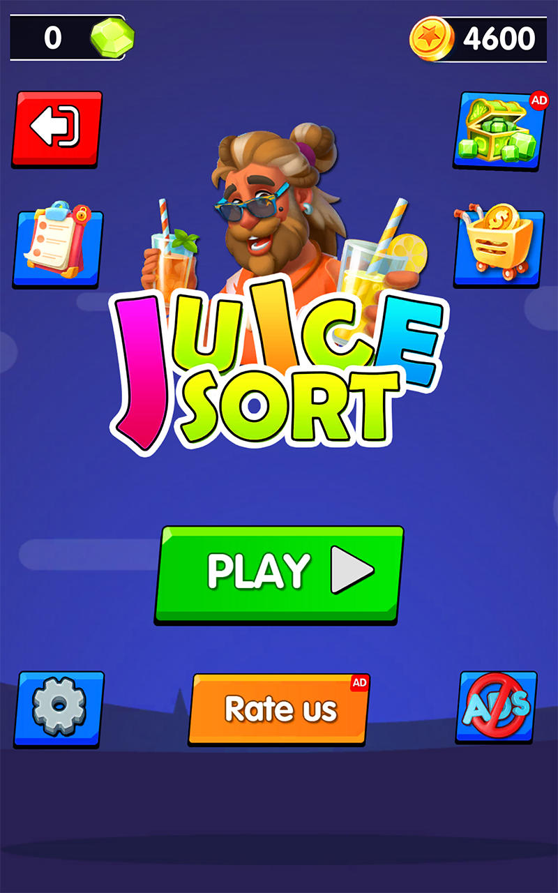 Juice Sort - Water Sort Games Game Screenshot