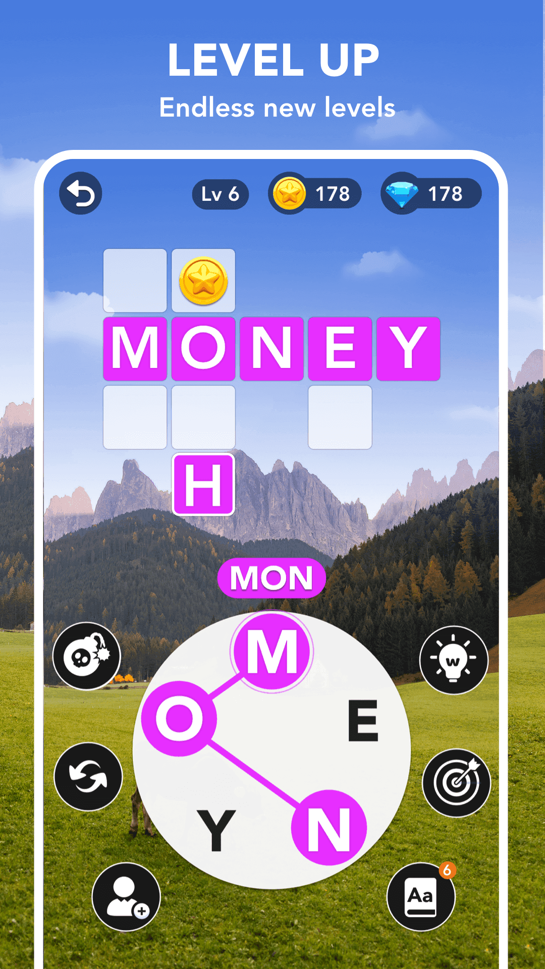 Screenshot of Wordy word - wordscape free & get relax