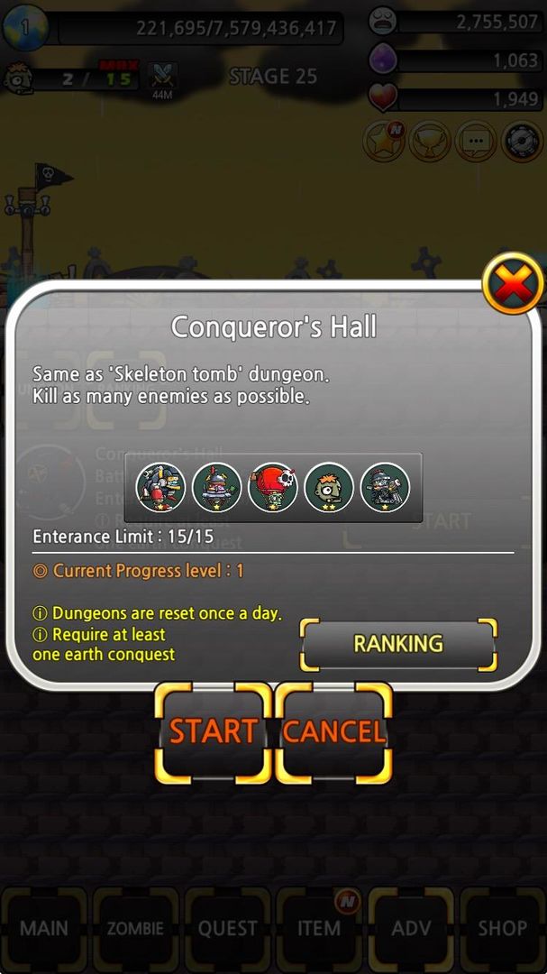 Earth Conquest Z screenshot game