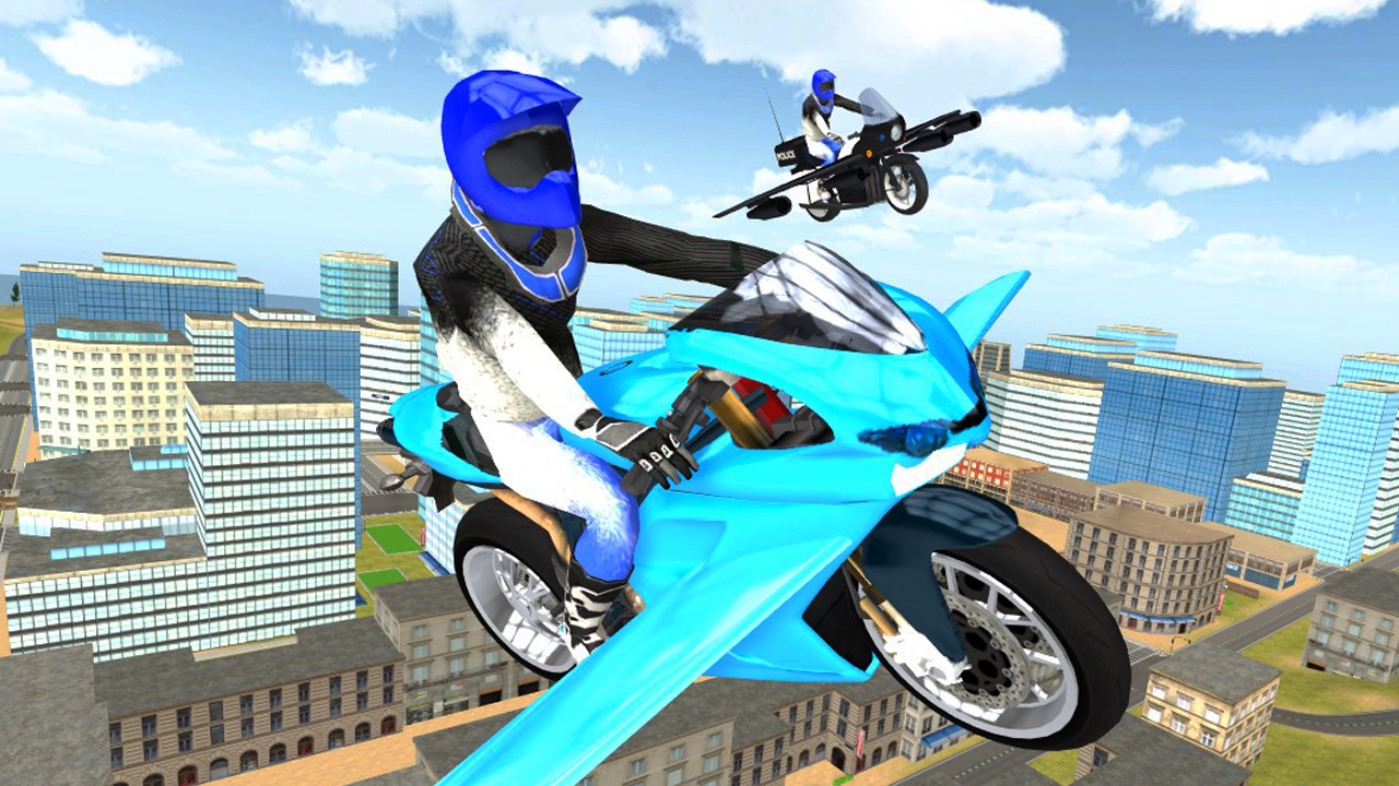 Screenshot of Flying Motorbike Simulator