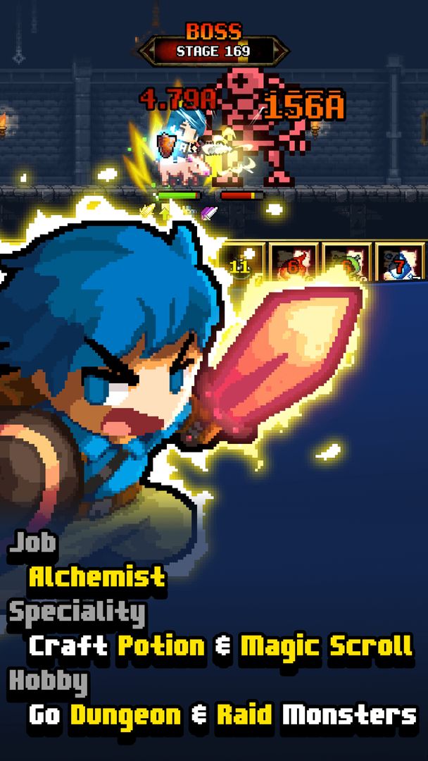 Dungeon & Alchemist Pixel RPG screenshot game