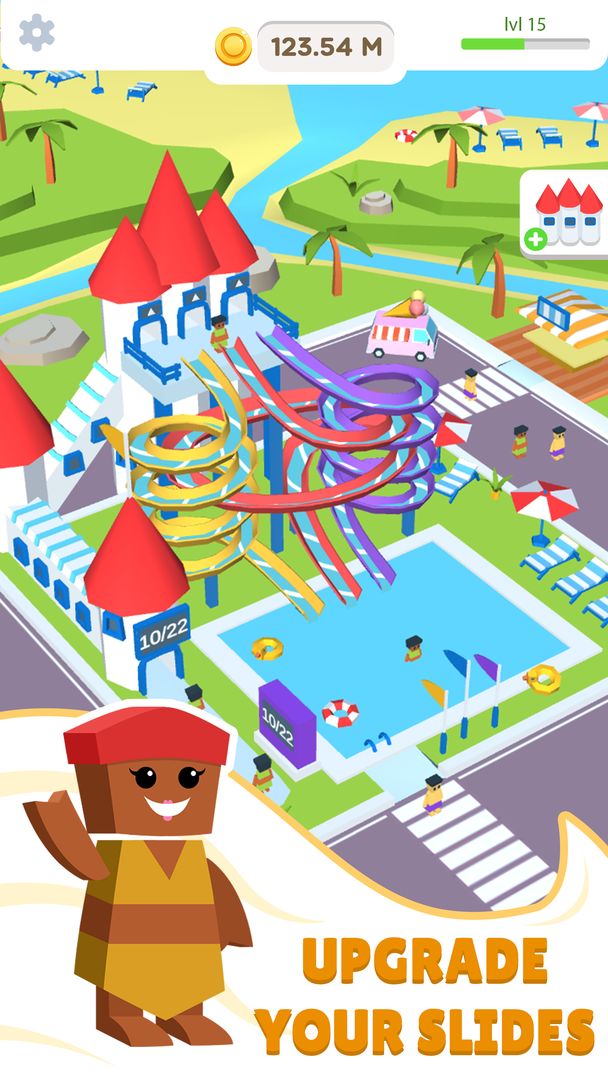 Idle Waterpark 3D Fun Aquapark ภาพหน้าจอเกม