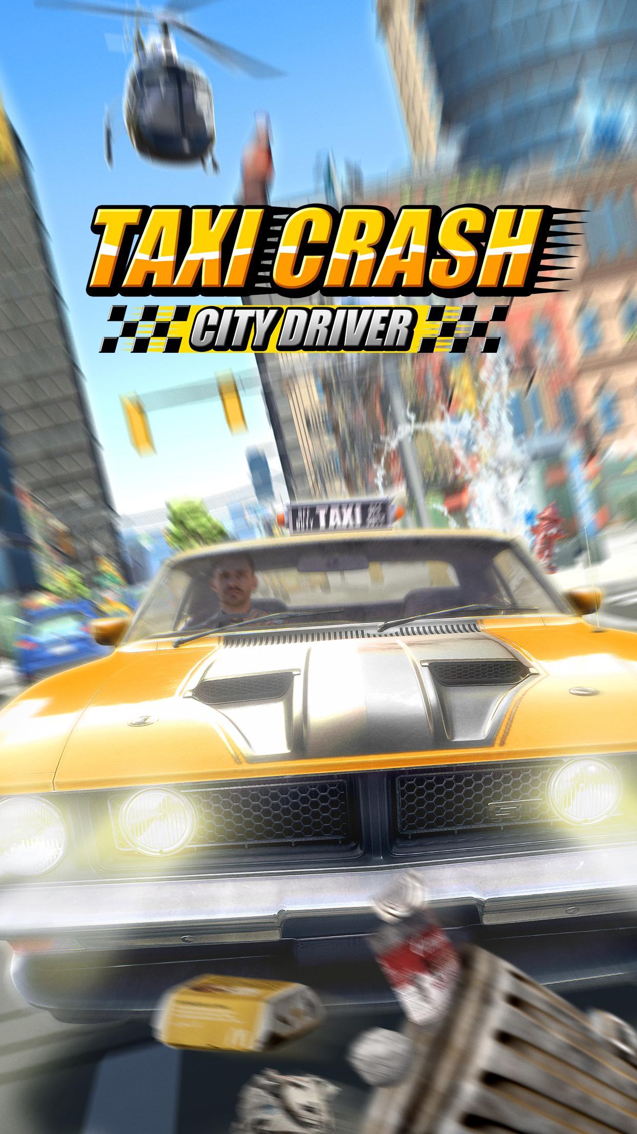 Captura de Tela do Jogo Taxi Crash: City Driver