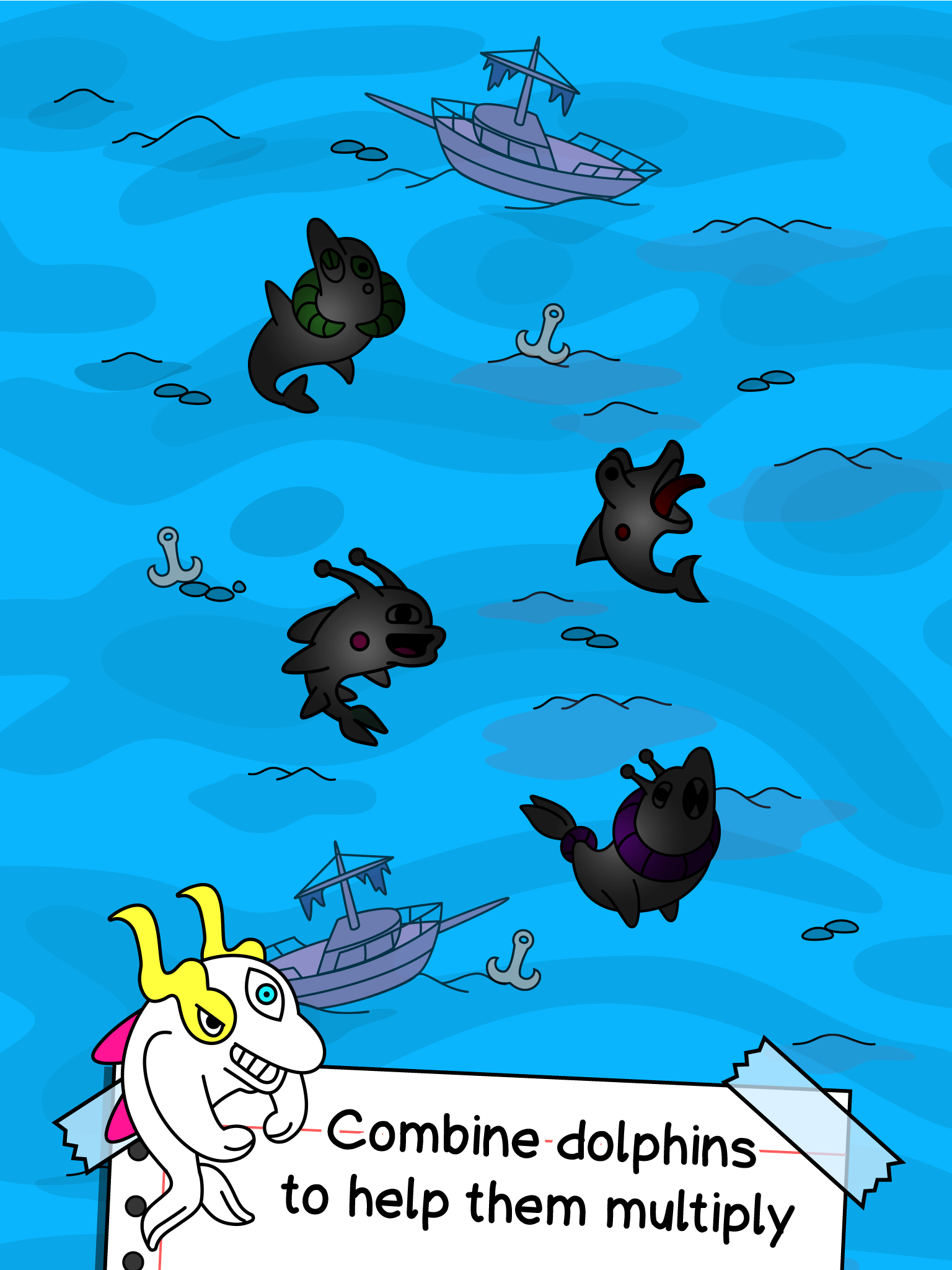 Dolphin Evolution: Idle Mutant Game Screenshot