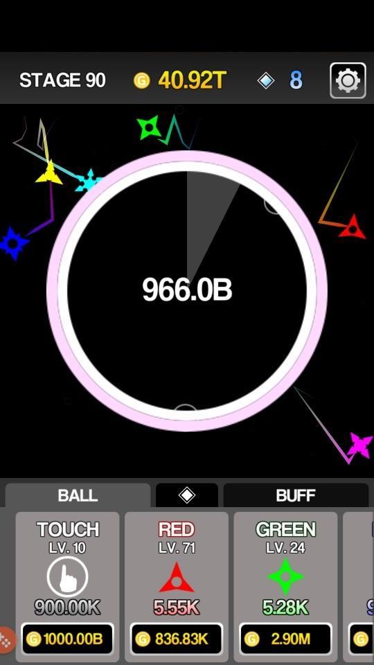 Idle Ninja Dagger: Number Brick Breaker Game Screenshot