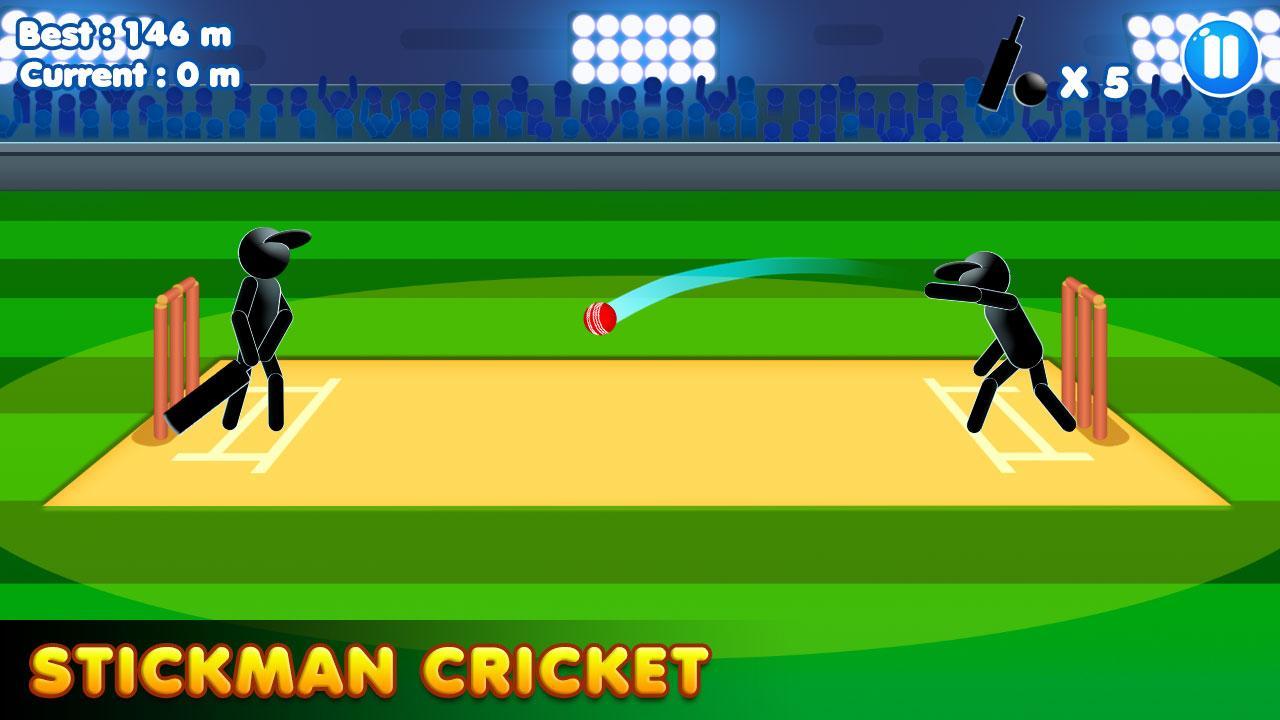 Screenshot 1 of Stickman Cricket 18 - Real 中的 Super Strike League 